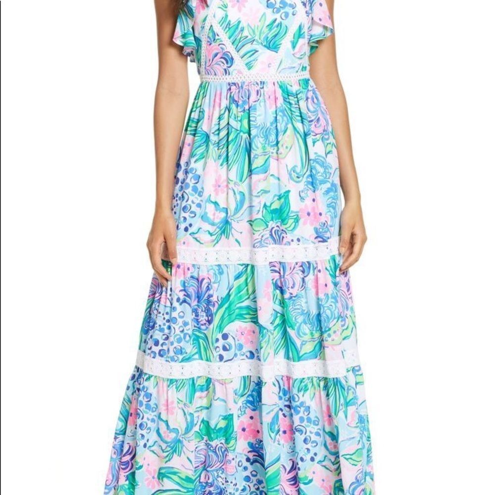 NWT Sz 00 Lilly Pulitzer Ivie Maxi Dress